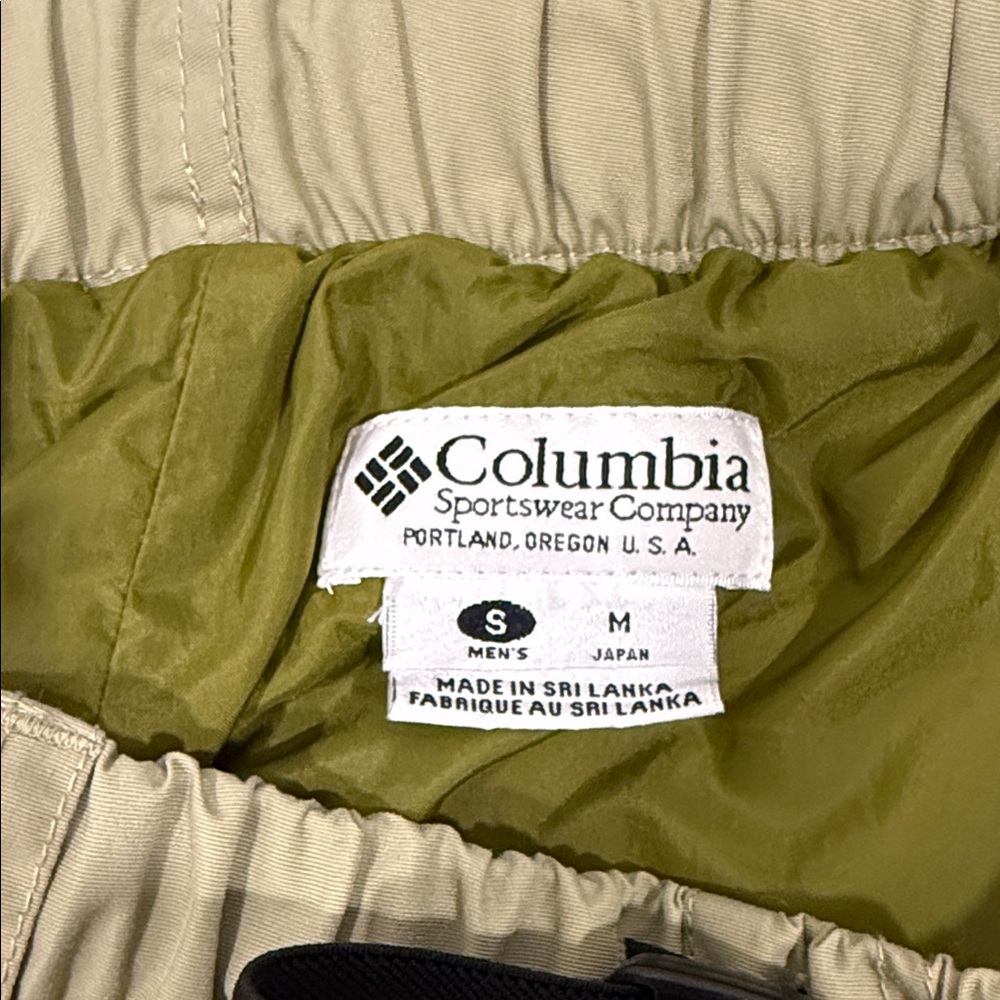 Columbia Khaki and Green Snow Pants